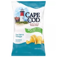 Cape Cod Reduced Fat Sea Salt Vinegar Potato Chips, 7.5 Ounce