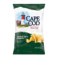 Cape Cod Sweet Spicy Jalapeno Potato Chips, 7.5 Ounce