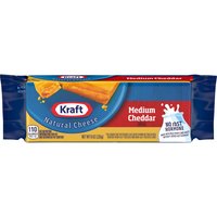 Kraft Medium Cheddar Cheese, 8 Ounce