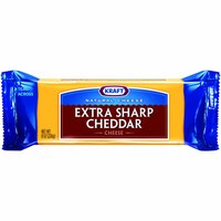 Kraft Extra Sharp Cheddar Cheese Block, 8 Ounce