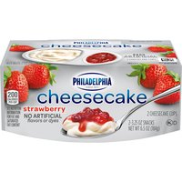 Kraft Philadelphia Cheesecake Cups, Strawberry, 6.5 Ounce