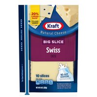 Kraft Swiss Cheese, Big Slice , 8 Ounce