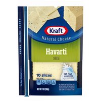 Kraft Cheese Slices, Havarti, 7 Ounce