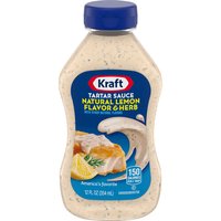 Kraft Tartar Sauce, Natural Lemon Flavor & Herb, 12 Ounce