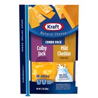 Kraft Combo Sliced Cheese, 7.2 Ounce