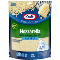 Kraft Shredded Fat Free Mozzarella Cheese, 7 Ounce