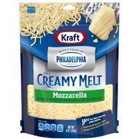 Kraft Shredded  Mozzarella with a Touch of Philadelphia, 8 Ounce