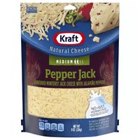 Kraft Shredded Pepper Jack Cheese, 8 Ounce
