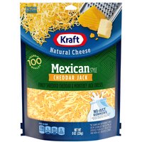 Kraft Shredded Cheddar Jack Cheese, 8 Ounce