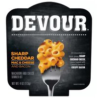 Devour Sharp Cheddar Mac & Cheese Bacon, 4 Ounce