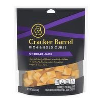 Cracker Barrel Snacking Cube Cheddar Jack, 6 Ounce