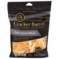 Cracker Barrel 3-cheese Thick Shred, 8 Ounce