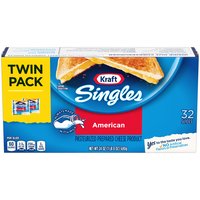 Kraft Singles American Cheese, Twin Pack, 24 Ounce