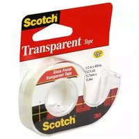 Scotch Transparent Tape, 1/2", 1 Each