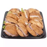 Boar's Head Mini Croissant Sandwich Party Platter, 12 Inch
