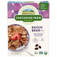 Cascadian Farm Organic Raisin Bran Cereal, 12 Ounce