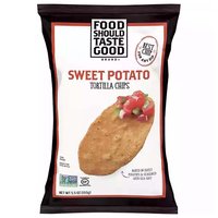 Food Should Taste Good Tortilla Chips, Sweet Potato, 5.5 Ounce