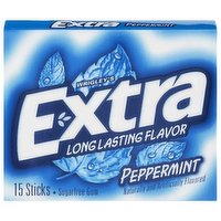 Extra Peppermint Gum, Slim Pack, 15 Each