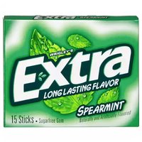 Extra Long Lasting Gum, Sugarfree, Spearmint, 15 Each
