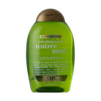 OGX Extra Strength Refreshing Scalp Teatree Mint Shampoo, 13 Ounce