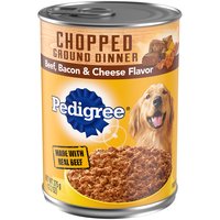 Pedigree Chopped Ground Beef, Bacon & Cheese, 13.2 Ounce