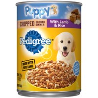 Pedigree Puppy Chopped Ground Dinner, Lamb & Rice, 13.2 Ounce