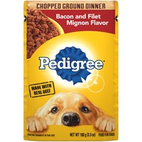 Pedigree Bacon and Filet Mignon Flavor Dog Food, 3.5 Ounce