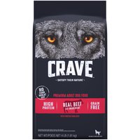 Crave Dry Dog Food, Protein from Beef Premium, 4 Pound