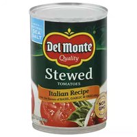 Del Monte Stewed Tomatoes, Italian Recipe, 14.5 Ounce