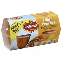 Del Monte Diced Peaches In Light Syrup (Pack of 4), 16 Ounce