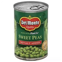 Del Monte Fresh Cut Sweet Peas, No Salt, 15 Ounce