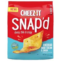 Cheez-It Snap'd Crackers, Cheddar Sour Cream & Onion, 7.5 Ounce