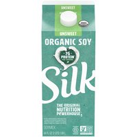 Silk Organic Soymilk, Unsweetened, 64 Ounce
