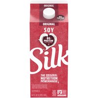 Silk Original Soy Milk, Carton, 64 Ounce