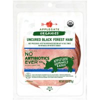 Applegate Organic Black Forest Ham, Uncured, 6 Ounce