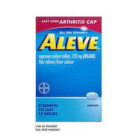 Aleve Caplets Easy Open Arthritis Cap, 50 Each