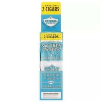 Swisher Sweets Cigars, Tropical Fusion, Twin Pack, 1 Each