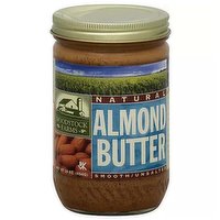Woodstock Farms Creamy Almond Butter, No Salt, 16 Ounce