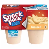 Snack Pack Pudding, Tapioca (Pack of 4), 4 Each