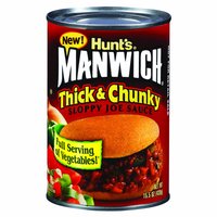 Manwich Sloppy Joe Sauce, Thick & Chunky , 15.5 Ounce