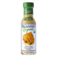 Brianna's Organic Dressing Honey Ginger Vinaigrette, 10 Ounce