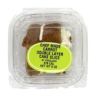 Double Layer Cake Slice, Carrot, 6 Ounce