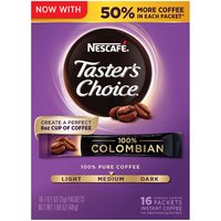 Nescafe TC Coffee, 100% Colombian, 16 Each