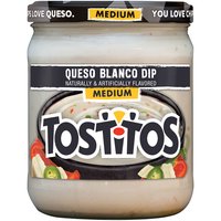 Tostitos Queso Blanco Medium Dip, 15 Ounce