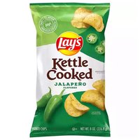 Lay's Kettle Chips, Jalapeno, 8 Ounce