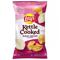 Lay's Kettle Cooked Potato Chips, Maui Onion, 8 Ounce