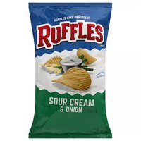 Ruffles Sour Cream & Onion, 8 Ounce