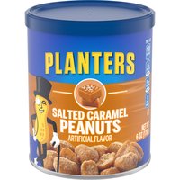 Planters Peanuts, Caramel, Salted, 6 Ounce