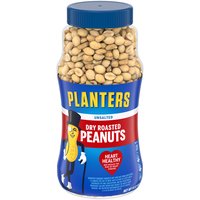 Planters Dry Roasted Peanuts, Unsalted, 16 Ounce