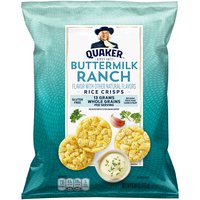 Quaker Popped Rice Crisps, Buttermilk Ranch, 6.06 Ounce